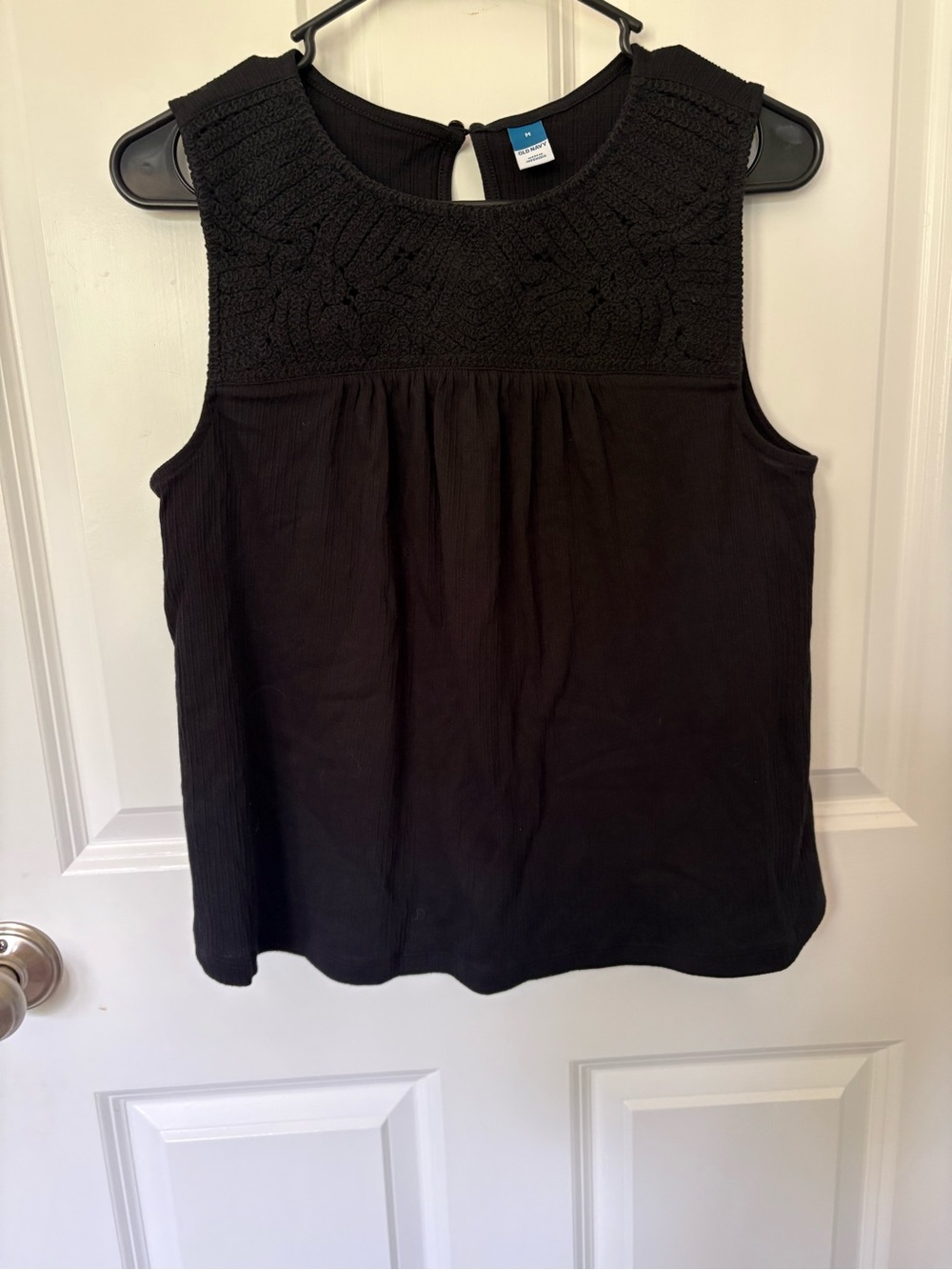 Boho Summer Cottagecore Peasant Crochet Sleeveless Yoke Top